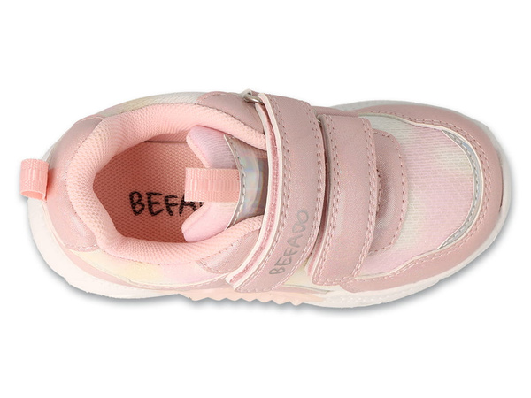 Buty sportowe dziecięce dziewczęce różowe Befado 516P425 na rzepy lekkie