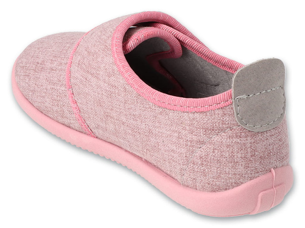 Kapcie barefoot dziewczęce Befado 902X041 dziecięce do przedszkola  rzep