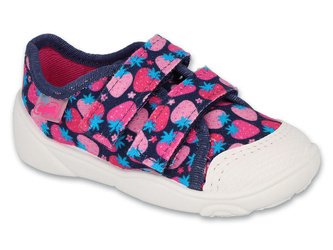 Trampki kapcie dziecięce dziewczęce domowe na rzepy Befado 907P153