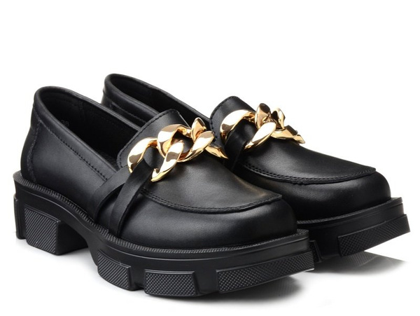 Półbuty damskie skórzane FILIPPO 3221/23 czarne