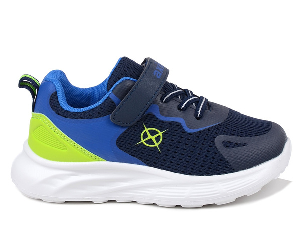 Buty dziecięce sportowe Axim 26121 na rzepy lekkie skórzana wkładka