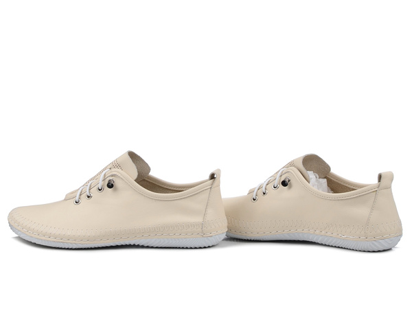 Półbuty damskie beżowe T.Sokolski 1301 buty skórzane wygodne lekkie