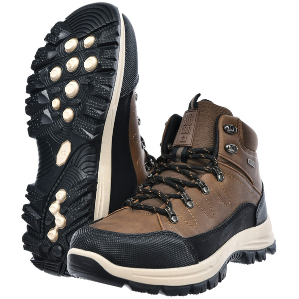 Buty męskie sportowe trekkingowe brązowe Big Star SS174049 za kostkę
