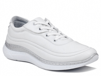 Sneakersy damskie białe Izzi 245 buty sportowe skórzane miękkie wygodne