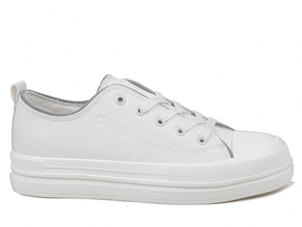 Trampki damskie białe Big Star NN274847 sneakersy ekoskóra platforma