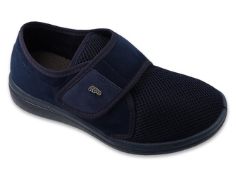 Półbuty damskie ortopedyczne Dr Orto 088D001 zdrowotne na rzep szerokie