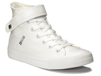 Trampki damskie młodzieżowe wysokie białe Big Star V274541