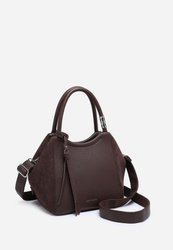 Torebka damska brązowa Luigisanto HS222-1 do ręki i na ramię ekoskóra