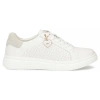 Sneakersy damskie białe Filippo DP6860/26 WH skórzane sznurowane lekkie