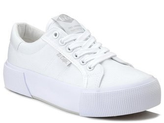 Trampki damskie na platformie na grubej podeszwie białe Lee Cooper 0884L