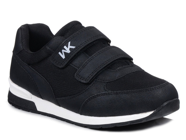 Buty dziecięce chłopięce sportowe na rzepy wkładka skóra Wojtyłko 24396