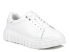 Buty damskie sneakersy na platformie skórzane białe T.Sokolski W24-284