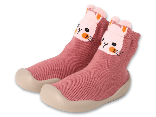 Kapcie dziecięce różowe Befado 002P079 domowe niechodki niemowlęce