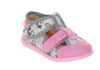 Kapcie dziewczęce do przedszkola profilowane szeroki nosek Milami 118
