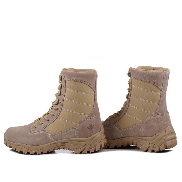 Buty męskie trekkingowe taktyczne wojskowe beżowe Vemont 9AT2045I wysokie