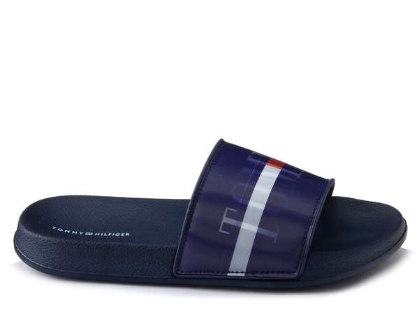 Klapki basenowe piankowe lekkie z hologramem Tommy Hilfiger 32276