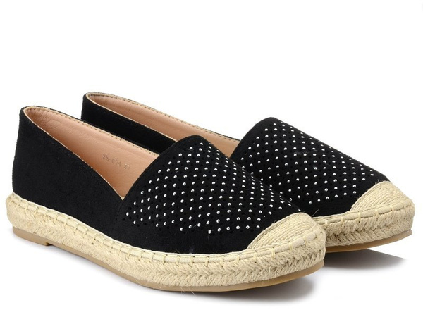 Espadryle damskie S.Barski RS-C74 czarne