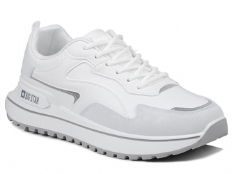 Sneakersy damskie białe Big Star RR274A213 buty sportowe z ekoskóry