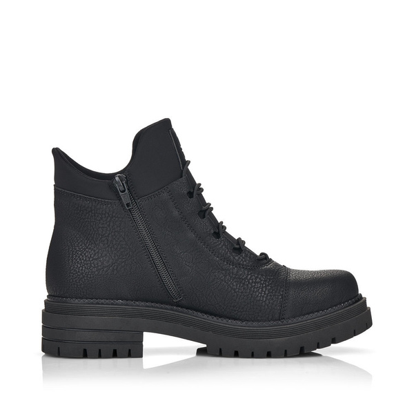  Botki damskie Rieker Y3163-00 zimowe ocieplane za kostkę z membraną