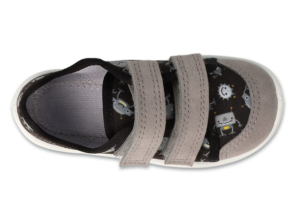 Trampki dziecięce czarne Befado 907P163 chłopięce kapcie na rzepy