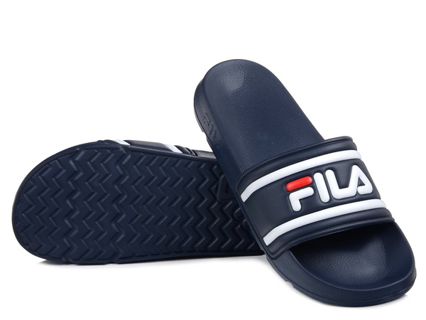 Klapki męskie basenowe Fila Morro Bay Slipper piankowe lekkie granatowe