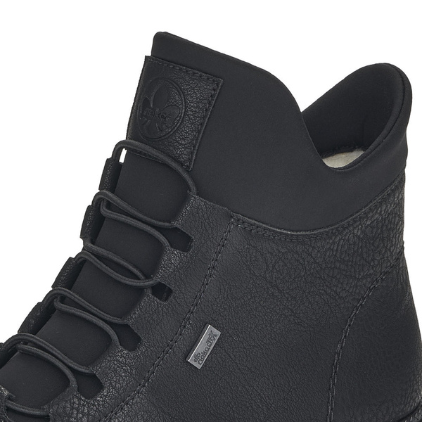  Botki damskie Rieker Y3163-00 zimowe ocieplane za kostkę z membraną