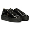 Buty sneakersy damskie skórzane na platformie Filippo 3533/23 czarne