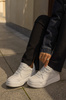 Sneakersy damskie buty całe białe Big Star SS274590 sportowe sznurowane