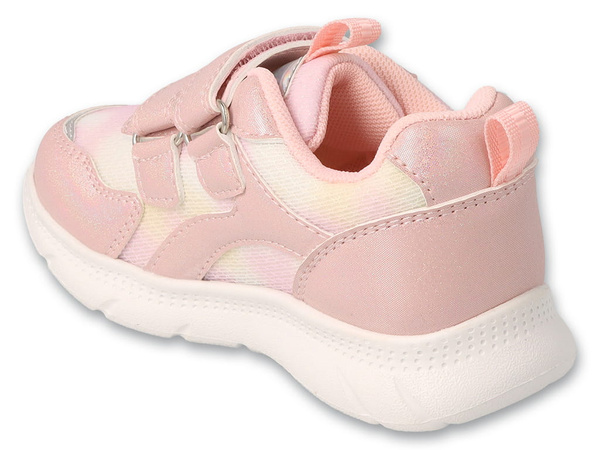 Buty sportowe dziecięce dziewczęce różowe Befado 516P425 na rzepy lekkie
