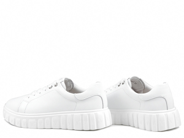 Buty damskie sneakersy na platformie skórzane białe T.Sokolski W24-284