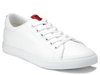 Całe białe trampki damskie Big Star DD274685 tenisówki z ekoskóry niskie
