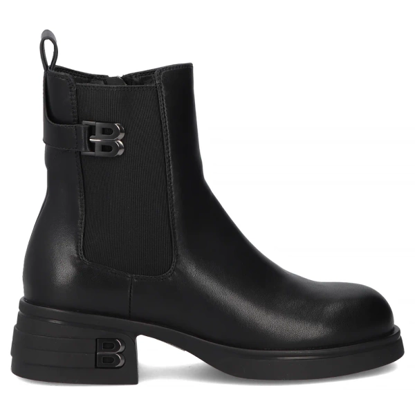 Botki damskie czarne Filippo DBT7195/25 jesienne ocieplane skórzane