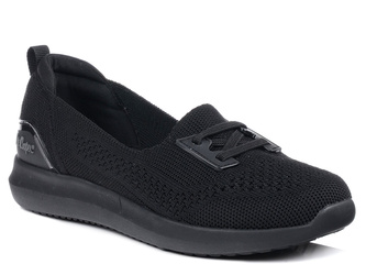 Buty damskie  Lee Cooper 3198L sportowe wsuwane ażurowe wygodne czarne