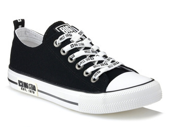 Trampki damskie Big Star KK274102 tenisówki klasyczne czarne niskie