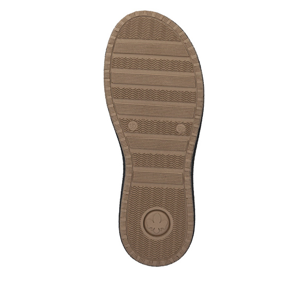 Półbuty damskie Rieker 50959 sneakersy  sportowe czarne skórzane wygodne
