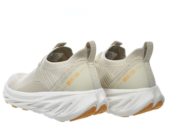 Sneakersy damskie beżowe Big Star RR274A133 sportowe tekstylne lekkie