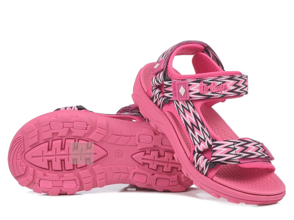 Sandały dziecięce dziewczęce sportowe różowe Lee Cooper 3574 lekkie