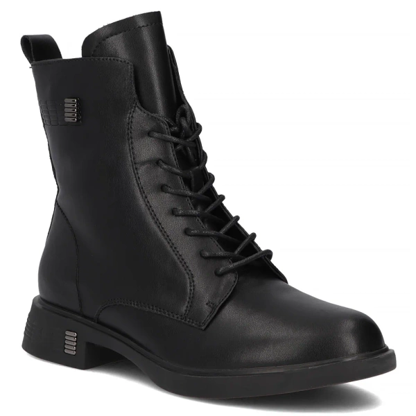 Buty damskie ocieplane jesienne trzewiki Filippo DBT7201 skórzane 