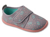 Kapcie dziecięce barefoot Befado 902X057 dziewczęce do przedszkola szare
