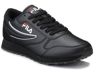 Buty sportowe męskie Fila Orbit Low z ekoskóry lekkie czarne sznurowane