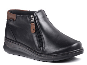 Botki damskie skórzane Kosela Medic 1782 szerokie H na haluksy