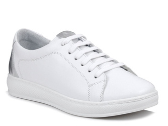 Buty damskie białe skórzane Loretta Vitale Z-01