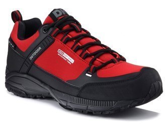 Buty męskie trekkingowe softshell impregnowane DK 1096 Predator czerwone