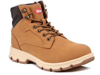 Buty męskie trzewiki zimowe za kostkę ocieplane Lee Cooper 2949M camel