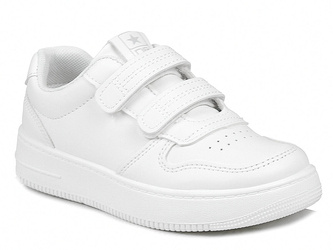 Buty sportowe dziecięce białe adidasy na rzepy ekoskóra News 23DZ26-5305