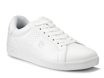 Buty sportowe męskie sneakersy Fila Crosscourt całe białe ekoskóra