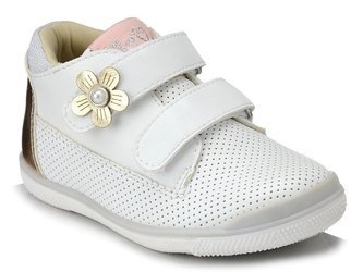 Buty trzewiki dziecięce dziewczęce białe na rzepy American Club GC06/21