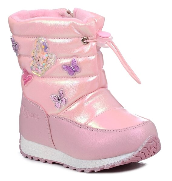  Buty zimowe dziecięce dziewczęce ocieplane śniegowce Wojtyłko 24133 