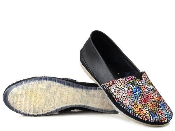 Baleriny damskie MACIEJKA 1930 slip-on skórzane