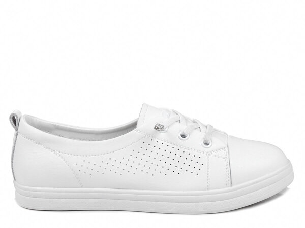Buty damskie trampki skórzane białe niskie lekkie T.Sokolski W24-455 